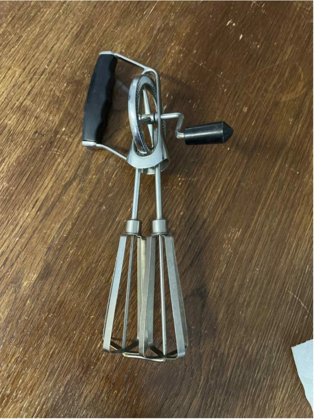 Vintage EKCO Hand Crank Egg Beater Rotary Mixer Stainless Kitchen Utensil EUC